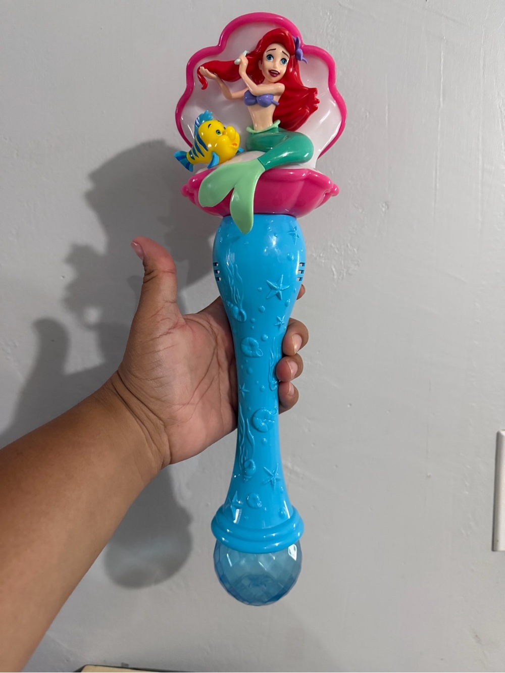 Disney Store Official Little Mermaid Ariel & Flounder Light & Sound Bubble Wand
